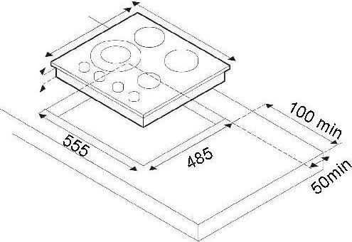 Thermogatz TG 9020 IX Gas Cooktop Autonomous Inox 58x51εκ. Silver