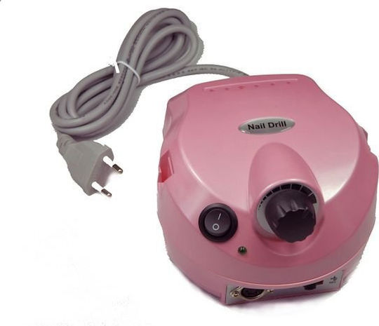 US-202 Nagelfräser Strom 15W Rosa mit Pedal mit 25000 Umdrehungen pro Minute