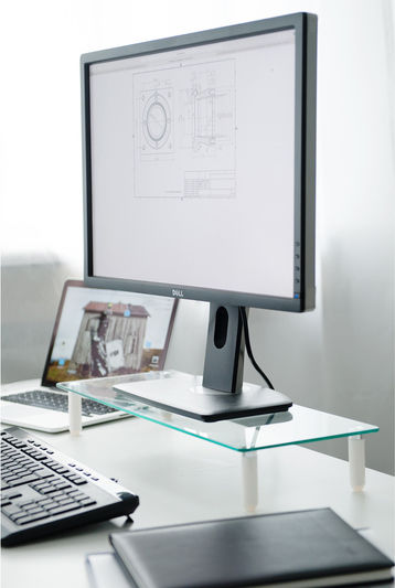 Digitus Επιτραπέζια Βάση Οθόνης έως 32" Διάφανη (DA-90358)