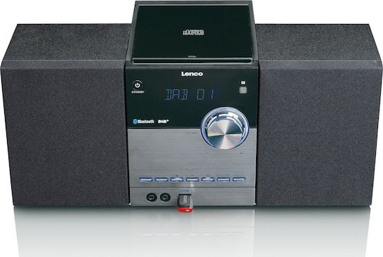 Lenco Аудиосистема 2 MC-150 MC-150 20W с CD Player и Bluetooth Черен