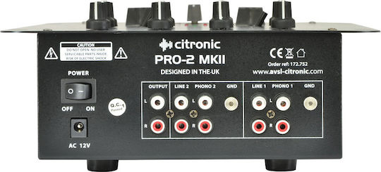 Citronic PRO-2b Αναλογικός Μίκτης 2 Καναλιών