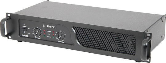 Citronic PPX300 Leistungsverstärker PA-Verstärker 2 Kanäle mit Kühlungssystem in Schwarz Farbe