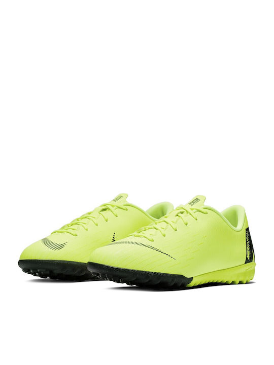 Nike Mercurial VaporX 12 Academy GS Turf Kids Soccer Cleats with Outsole Yellow