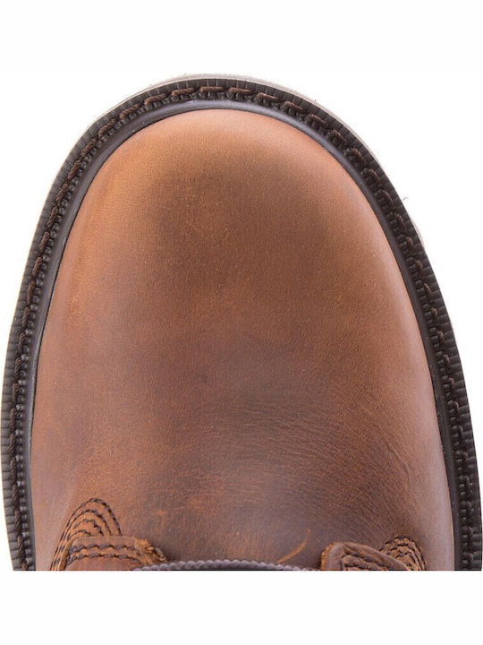 Deplete Waterproof Leather Tabac Brown Boots Waterproof