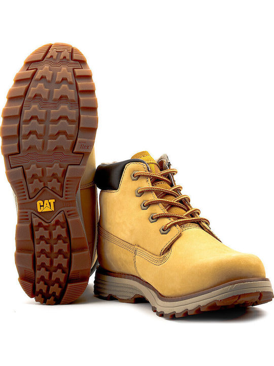 Founder Leather Yellow Boots