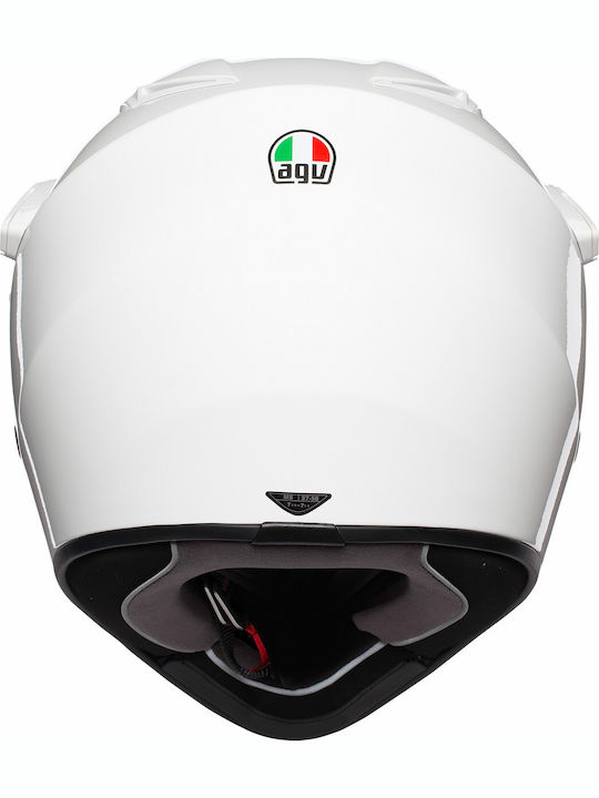 AGV AX-9 Dual Gloss White Κράνος Μηχανής On-Off 1540gr με Pinlock