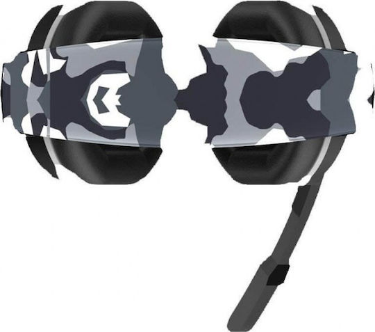Steelplay HP42 Over Ear Gaming Headset με σύνδεση 3.5mm Γκρι