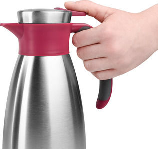 Tefal Soft Grip Jug Jug Thermos Stainless Steel Pink 1lt with Handle K30421