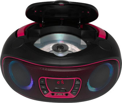 Denver Φορητό Ηχοσύστημα με Bluetooth / CD / USB / Ραδιόφωνο Ροζ