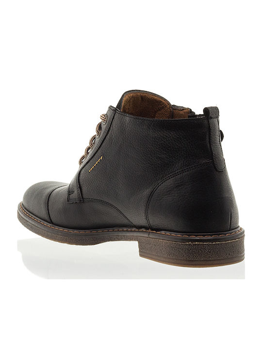 Piele Negru Ghete barbati