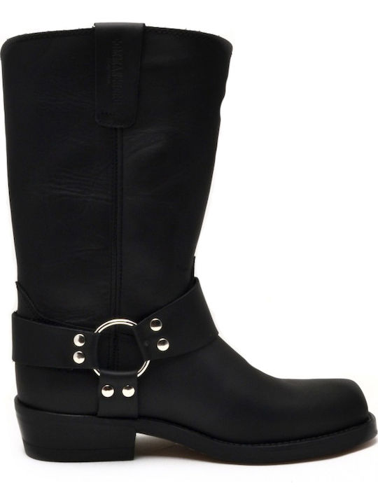 Leather Black Men's Boots