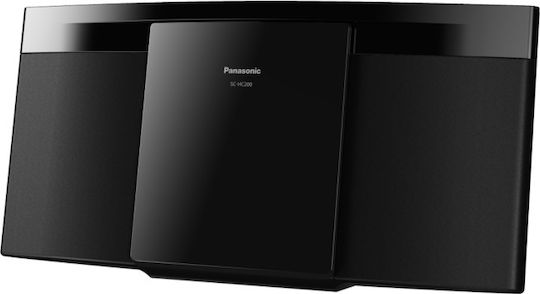 Panasonic Ηχοσύστημα 2.0 SC-HC200 SC-HC200EG-K 20W με CD Player και Bluetooth Μαύρο