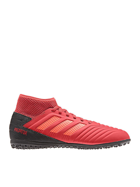 Predator 19.3 TF Kids Turf Soccer Shoes with Sock Active Red / Solar Red / Core Black