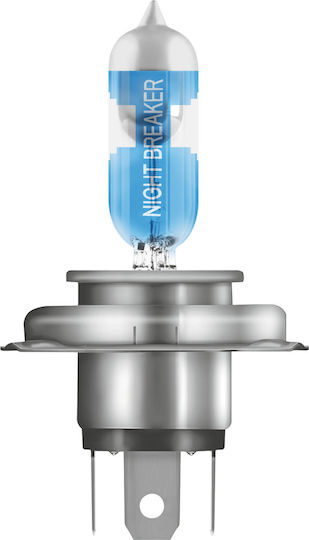 Osram Λάμπες Αυτοκινήτου Night Breaker Laser +150% H4 Αλογόνου 12V 55W 2τμχ
