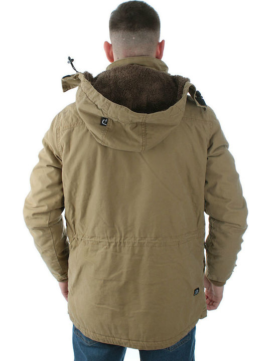 Emerson Herren Winter Jacke Lässig Beige