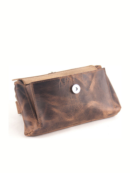 621 Men's Leather Waist Bag Brown