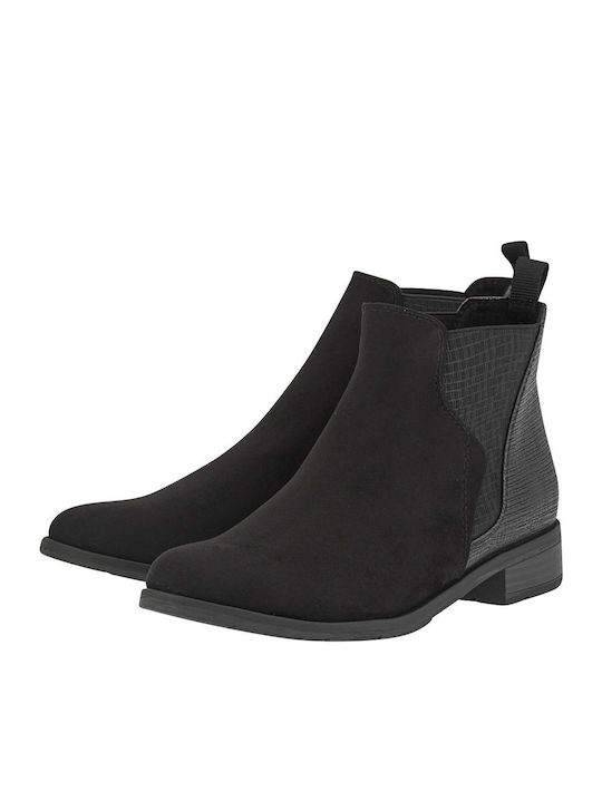 Marco Tozzi Wildleder Damen Chelsea Stiefeletten Schwarz