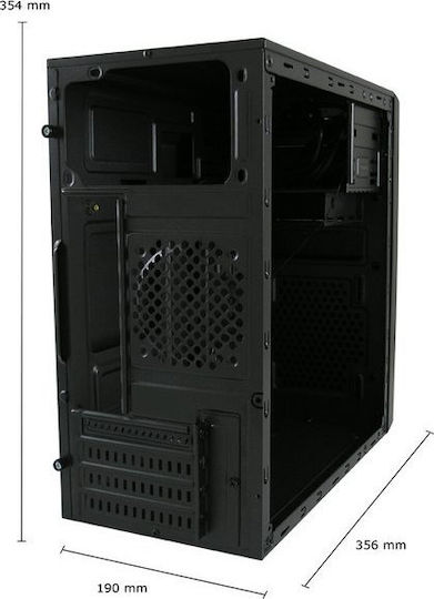 LC-Power 2014MB Micro Tower Κουτί Υπολογιστή Μαύρο