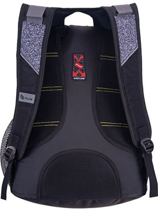 Pulse MVP Yellow Schulranzen Rucksack Junior High-High School Gray mit Flaschenhalter