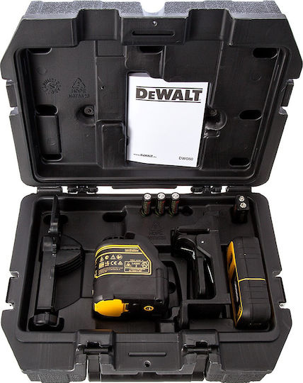 Dewalt Самонивелиращо Линейно Лазерен нивелир Червен лъч 9V с Работен обхват 15м