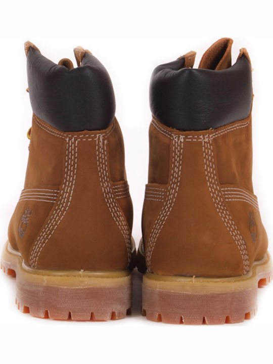 Leather Women's Ankle Boots Tabac Brown