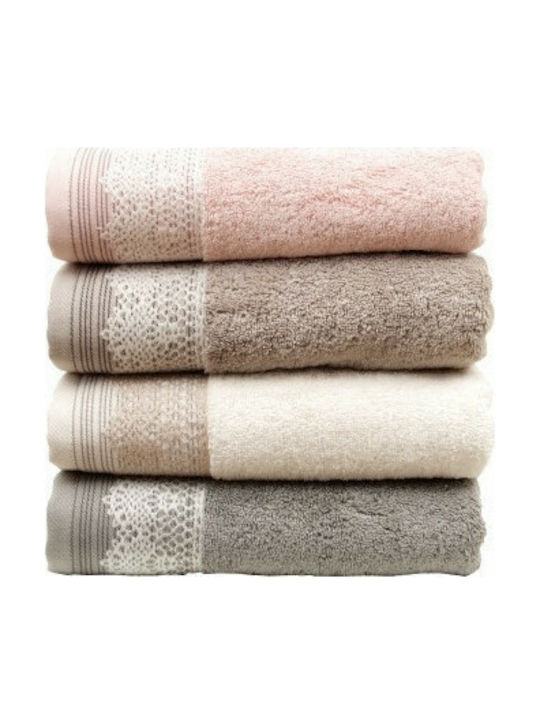 Anna Riska Bath Towel Karla 419341 70x140cm. 1 Blush Pink Weight 600gr/m²