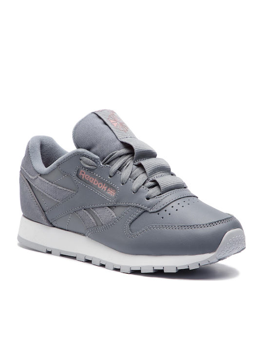 Reebok Classic Leather Damen Sneakers Cold Grey / Smoky Rose / White