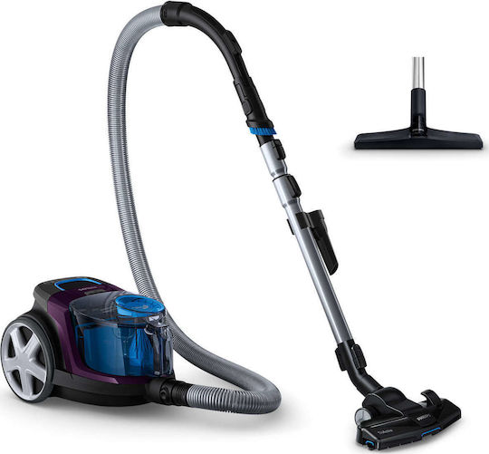 Philips Powerpro Compact Ηλεκτρική Σκούπα 900W με Κάδο 1.5lt Μωβ