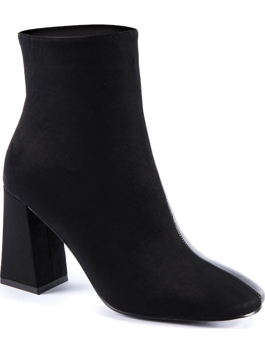 Migato Women's Ankle Boots with High Heel Black ST6023-14