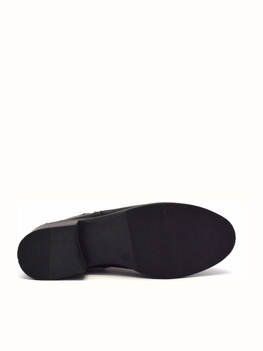 Leather Women's Ankle Boots Black