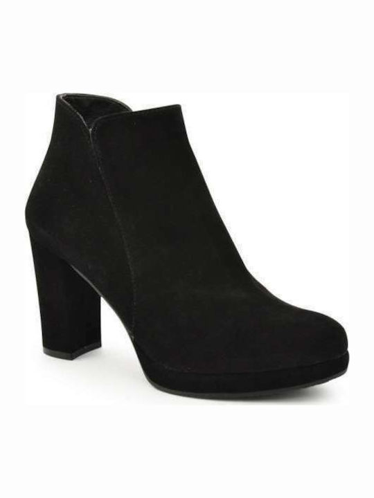 Ragazza Women's Suede Ankle Boots Black