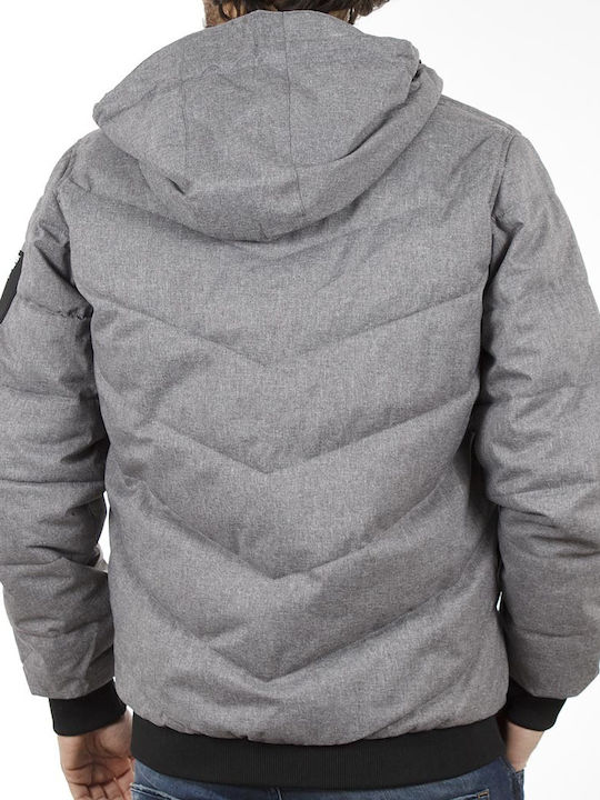 Splendid Men's Winter Puffer Jacket Gray