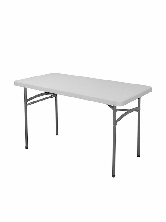 Tisch Zusammenklappbar Weiß 122x60x74cm