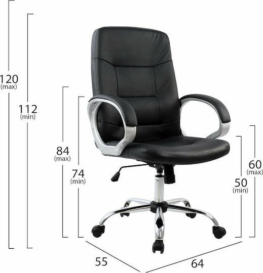 HomeMarkt Ivern Executive Black Office Chair