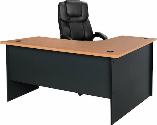 Γωνιακό Επαγγελματικό Γραφείο Sienna 150x150x75εκ.