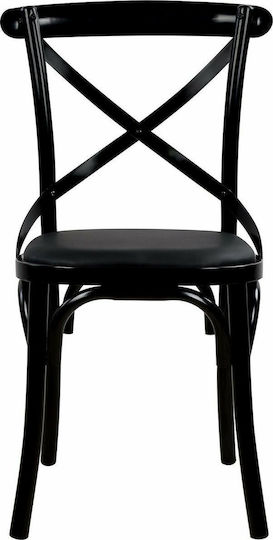 Καρέκλα Καφενείου Ronnie 51x50.5x90εκ. Μαύρη