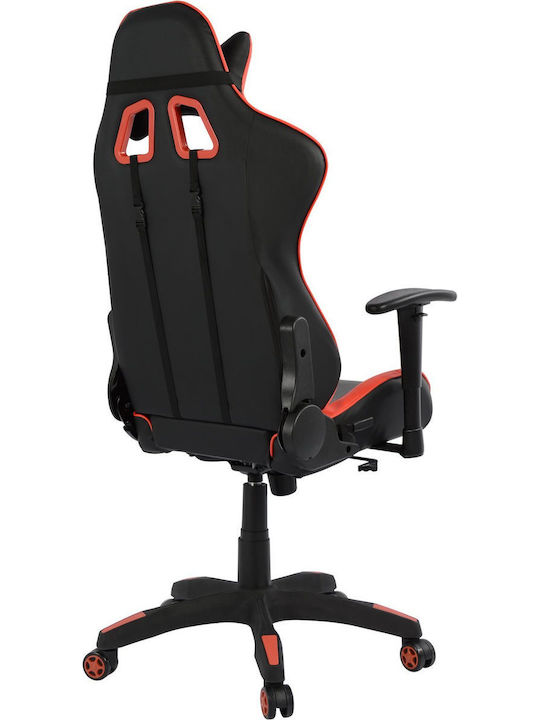 HomeMarkt Speed Καρέκλα Gaming Δερματίνης με Ρυθμιζόμενα Μπράτσα Κόκκινη