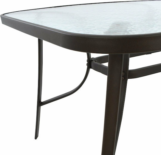 Tisch Stabil Bruno Braun 150x90x72cm