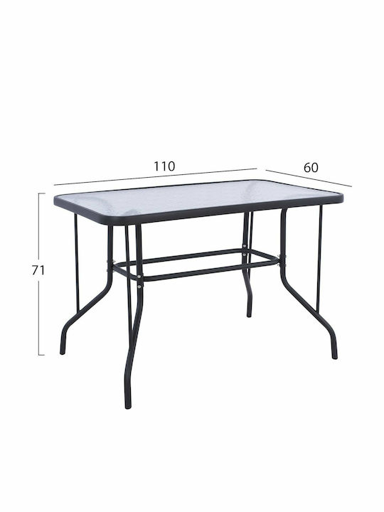 Tisch Stabil Adam Gray 110x60x71cm