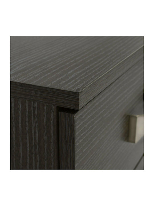 Wooden Bedside Table Zebrano 48x40x42cm