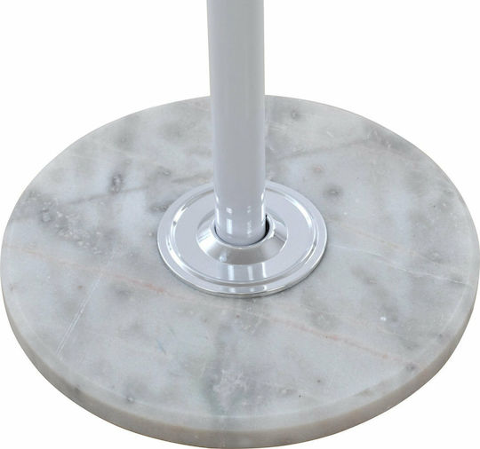 HomeMarkt Ines Καλόγερος Μεταλλικός Λευκός 37x37x170cm