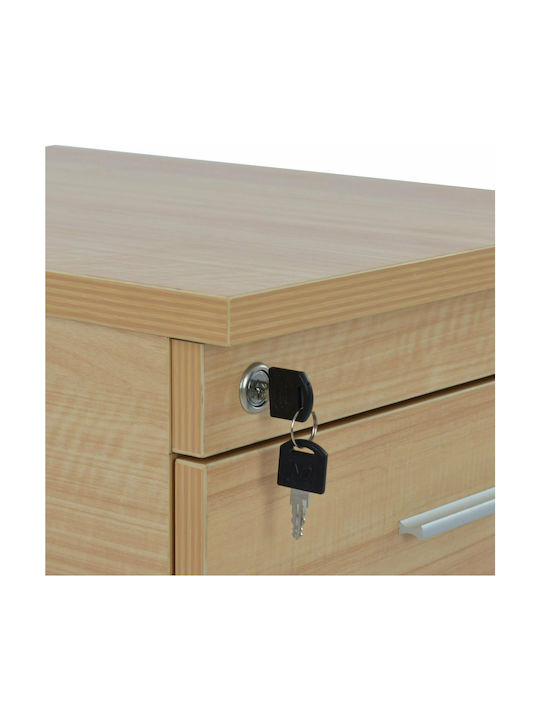 Бюро Стъклено Бежово 180x80x75см