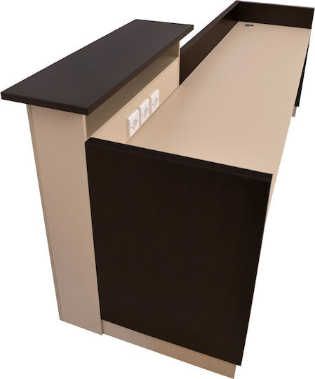 HomeMarkt Dalton Birou de primire în birou cu Dimensiuni L240xA82xÎ105cm