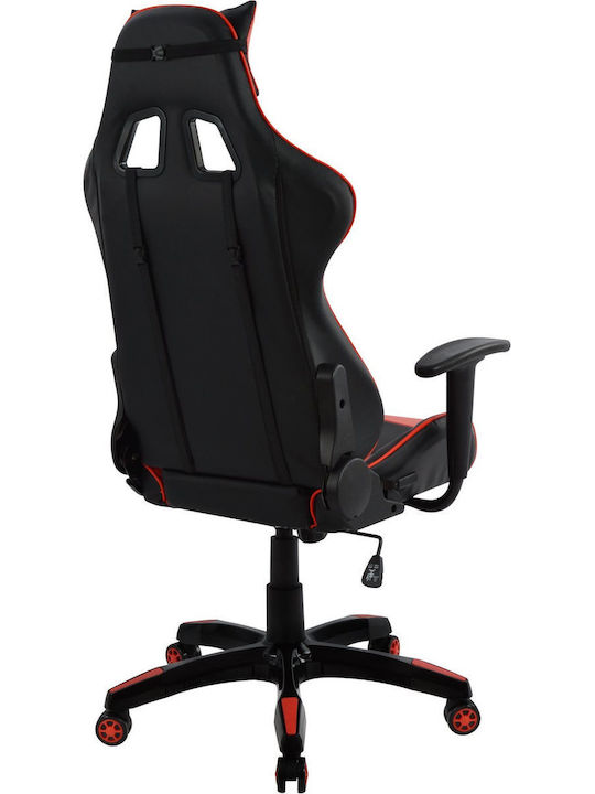 HomeMarkt HM1072.01 Gaming Stuhl mit verstellbaren Armlehnen Rot