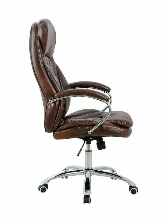 HomeMarkt Lanisha Executive Office Chair with Brown Arms