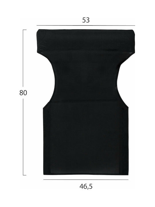 HomeMarkt Waterproof Director Chair Cover Black 80x53cm