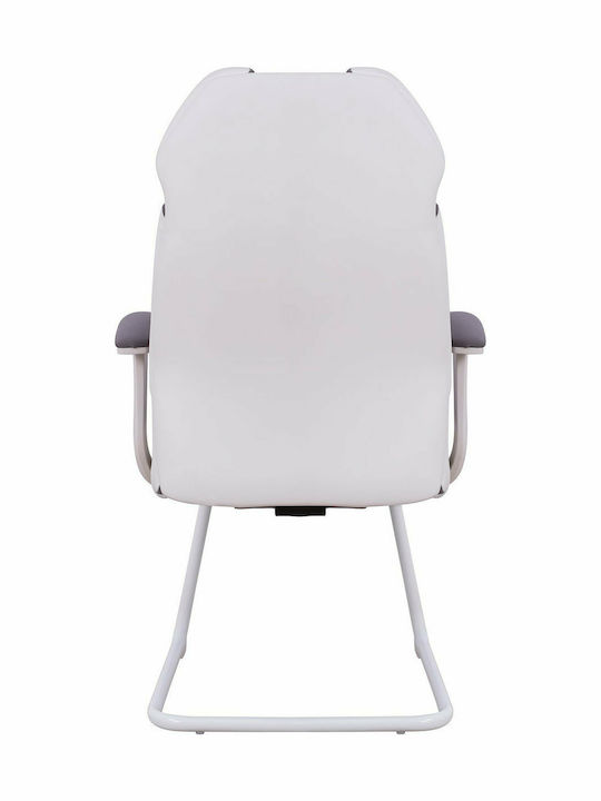 Visitor Armchair Γκρι 63x64x107cm