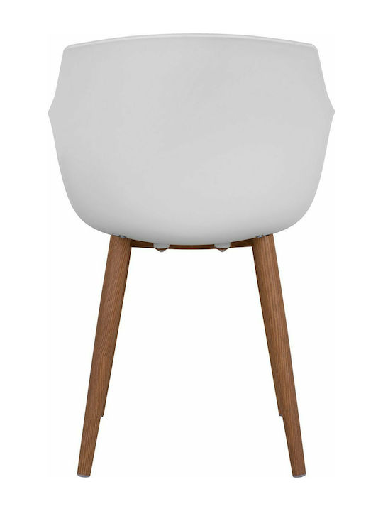 Lucie Dining Room Polypropylene Armchair White 56x57x80cm