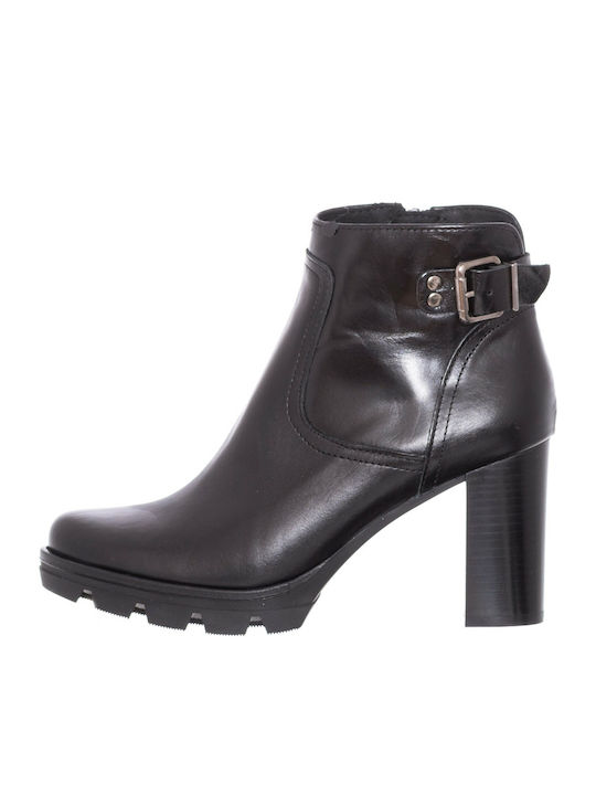 Alpe Leder Damen Knöchelstiefel Schwarz