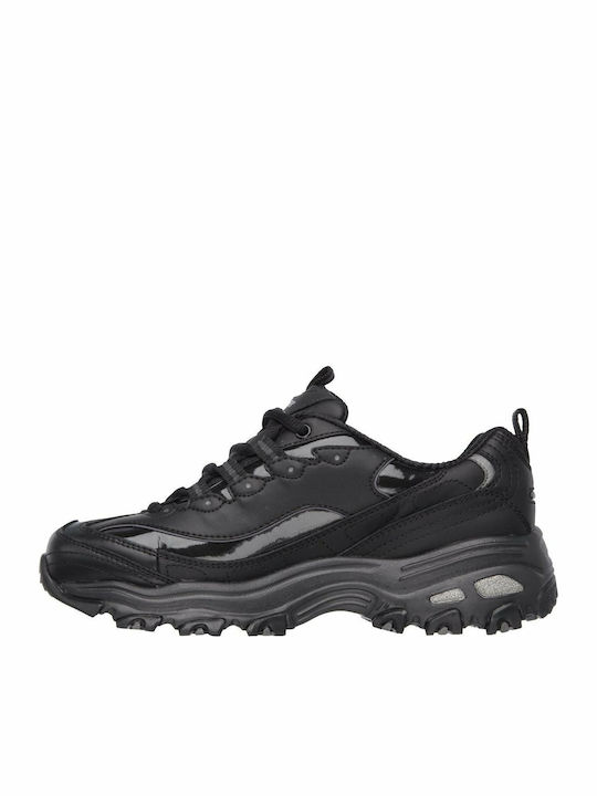 Skechers D'Lites Fresh Start Femei Chunky Sneakers Negre